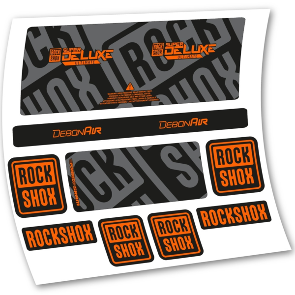 Rock Shox Super Deluxe Ultimate 2020 Pegatinas en vinilo adhesivo Amortiguador (10)