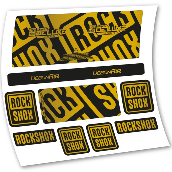 Rock Shox Super Deluxe Ultimate 2020 Pegatinas en vinilo adhesivo Amortiguador (12)