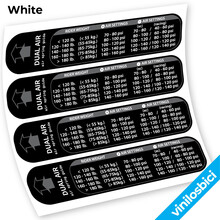 Rock Shox Tabla Presiones Pegatinas en vinilo adhesivo horquilla