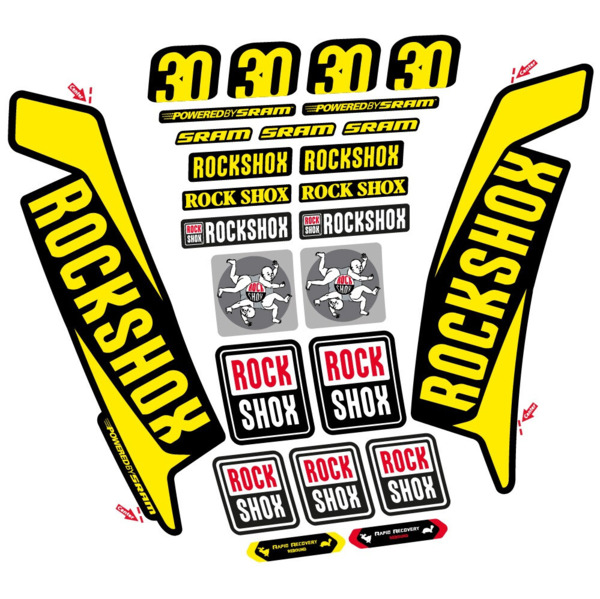 Rock Shox TK30 2016 Pegatinas en vinilo adhesivo Horquilla (3)