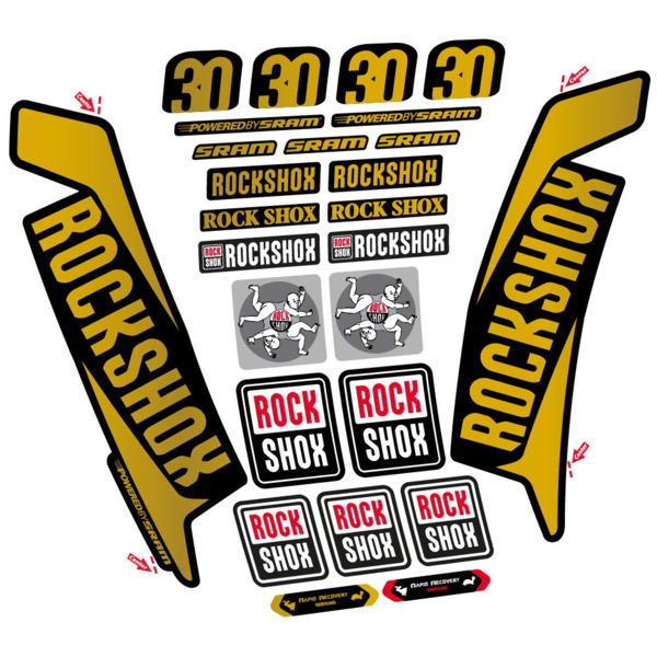 Rock Shox TK30 2016 Pegatinas en vinilo adhesivo Horquilla (13)