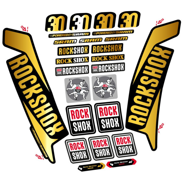 Rock Shox TK30 2016 Pegatinas en vinilo adhesivo Horquilla (14)