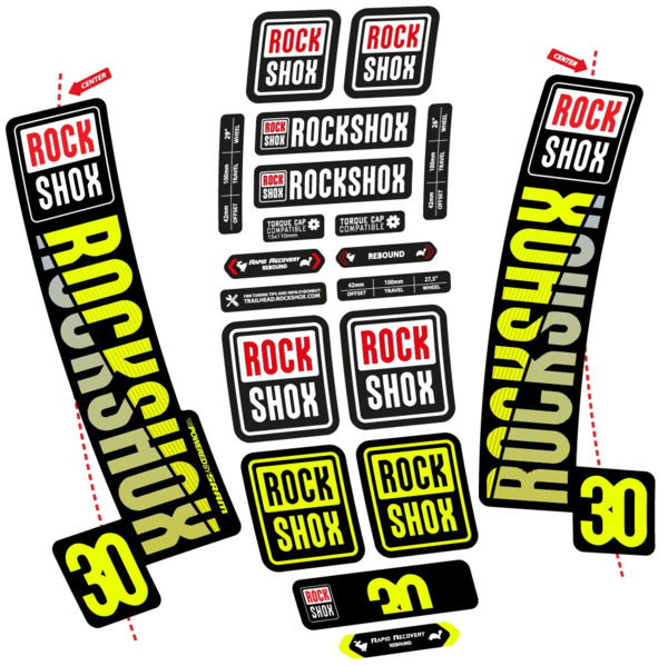 Rock Shox TK30 2018 Pegatinas en vinilo adhesivo Horquilla (2)