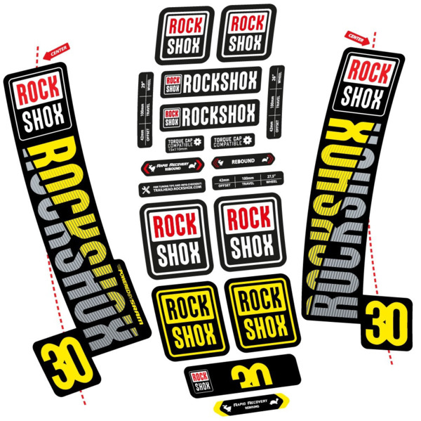 Rock Shox TK30 2018 Pegatinas en vinilo adhesivo Horquilla (3)