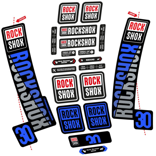 Rock Shox TK30 2018 Pegatinas en vinilo adhesivo Horquilla (5)