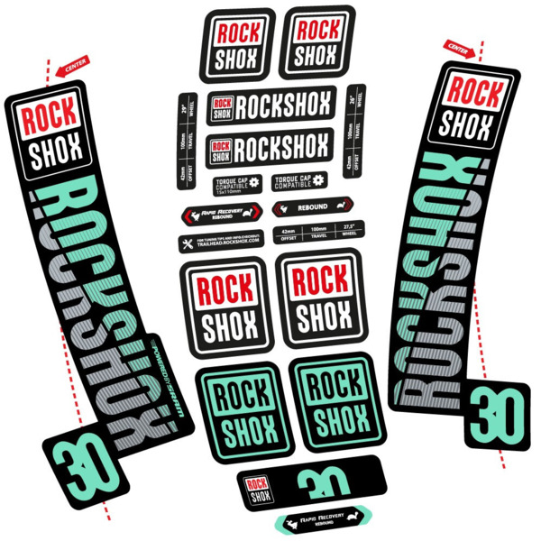 Rock Shox TK30 2018 Pegatinas en vinilo adhesivo Horquilla (9)