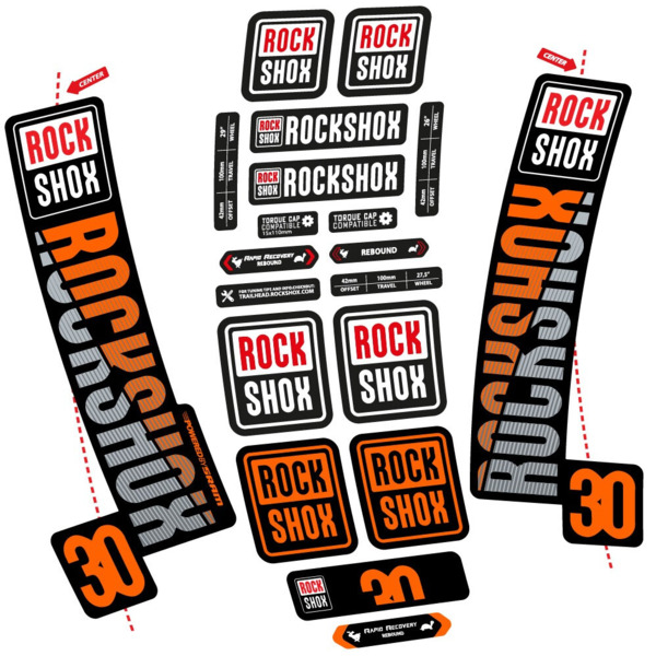 Rock Shox TK30 2018 Pegatinas en vinilo adhesivo Horquilla (11)
