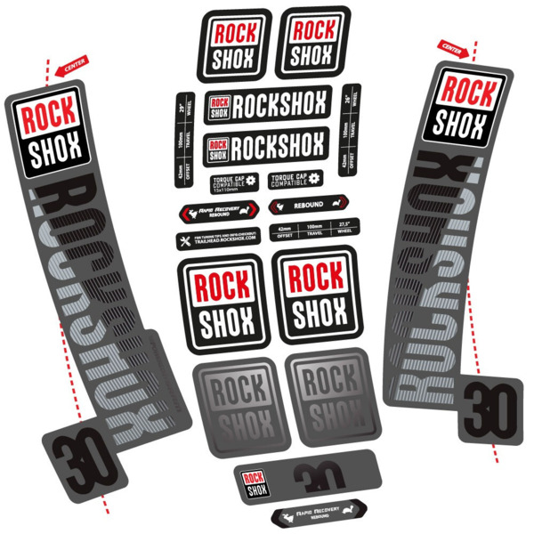 Rock Shox TK30 2018 Pegatinas en vinilo adhesivo Horquilla (12)
