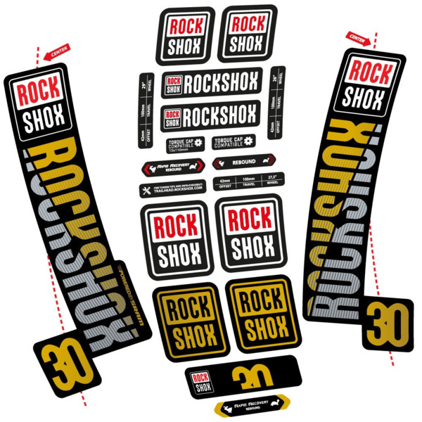Rock Shox TK30 2018 Pegatinas en vinilo adhesivo Horquilla (13)