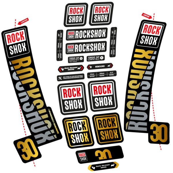 Rock Shox TK30 2018 Pegatinas en vinilo adhesivo Horquilla (14)