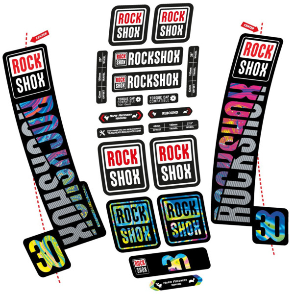 Rock Shox TK30 2018 Pegatinas en vinilo adhesivo Horquilla (17)