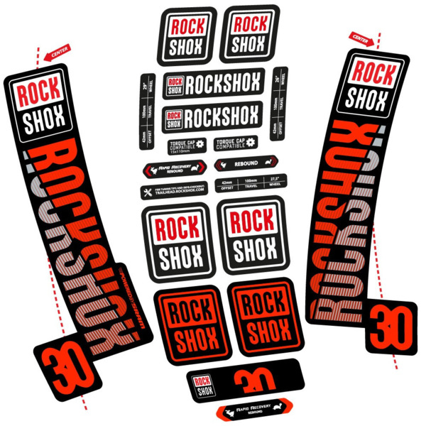 Rock Shox TK30 2018 Pegatinas en vinilo adhesivo Horquilla (18)