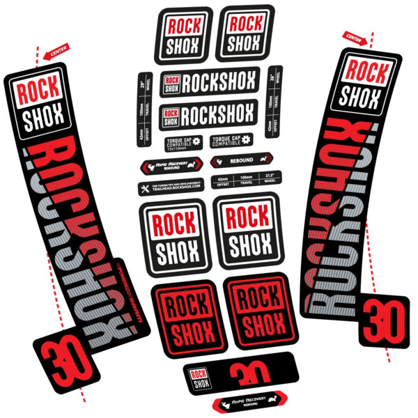 Rock Shox TK30 2018 Pegatinas en vinilo adhesivo Horquilla (19)
