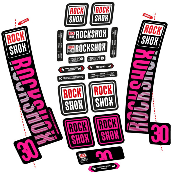 Rock Shox TK30 2018 Pegatinas en vinilo adhesivo Horquilla (20)