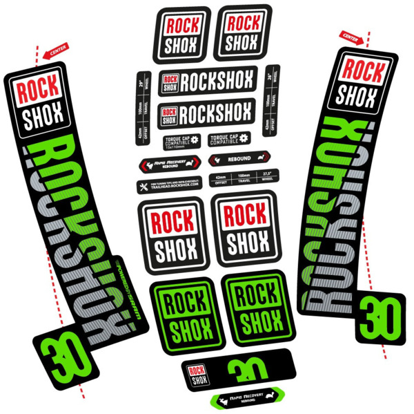 Rock Shox TK30 2018 Pegatinas en vinilo adhesivo Horquilla (24)