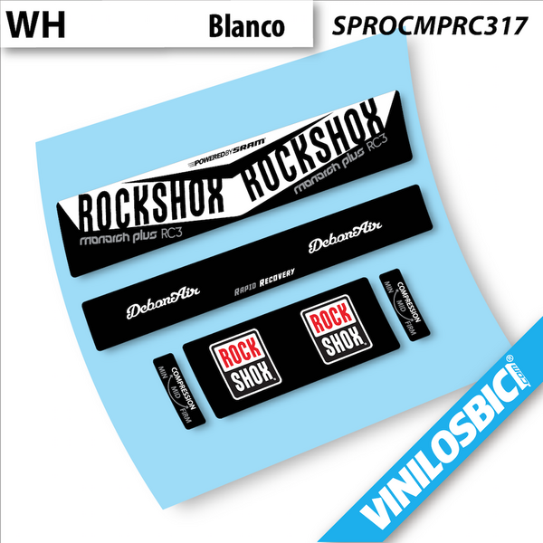 Rock Shox Monarch Plus RC3 2017 pegatinas en vinilo adhesivo