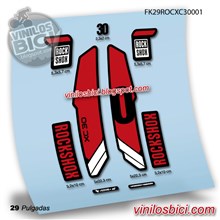 Rock Shox XC30 29 Adhesivos