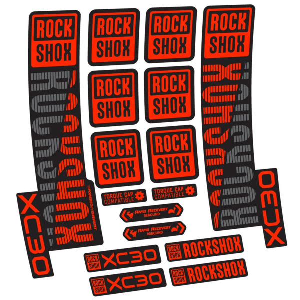 Rock Shox XC30 Pegatinas en vinilo adhesivo Horquilla (18)