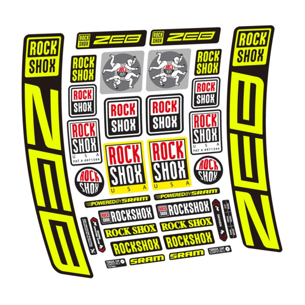 Rock Shox ZEB R 2020-2024 Pegatinas en vinilo adhesivo Horquilla (2)
