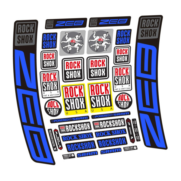 Rock Shox ZEB R 2020-2024 Pegatinas en vinilo adhesivo Horquilla (5)