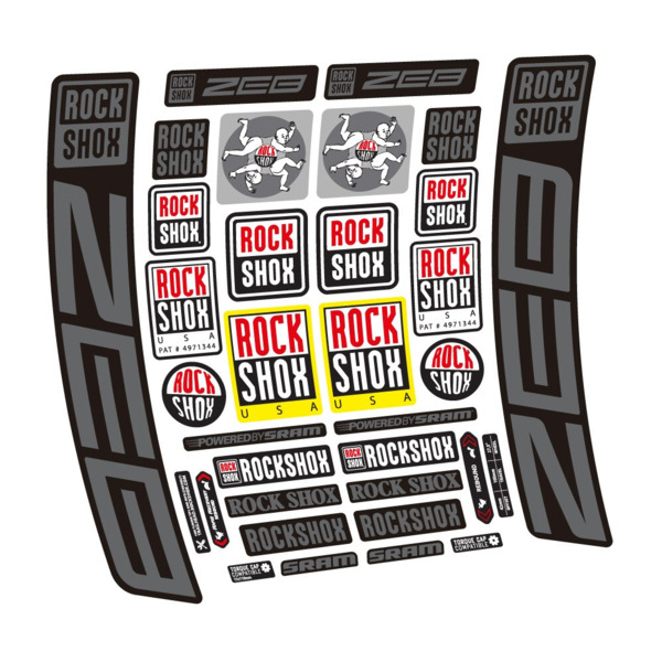 Rock Shox ZEB R 2020-2024 Pegatinas en vinilo adhesivo Horquilla (7)
