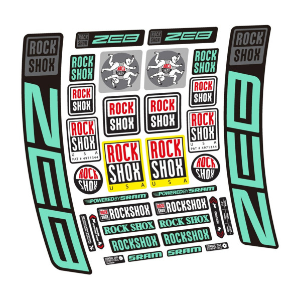 Rock Shox ZEB R 2020-2024 Pegatinas en vinilo adhesivo Horquilla (9)