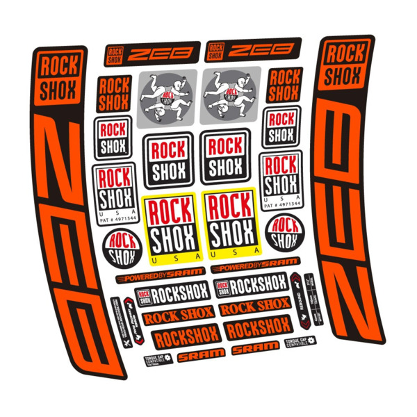 Rock Shox ZEB R 2020-2024 Pegatinas en vinilo adhesivo Horquilla (10)