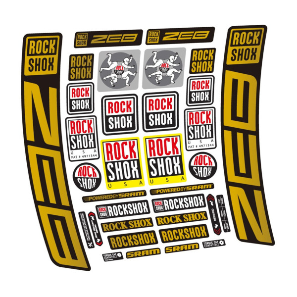 Rock Shox ZEB R 2020-2024 Pegatinas en vinilo adhesivo Horquilla (13)