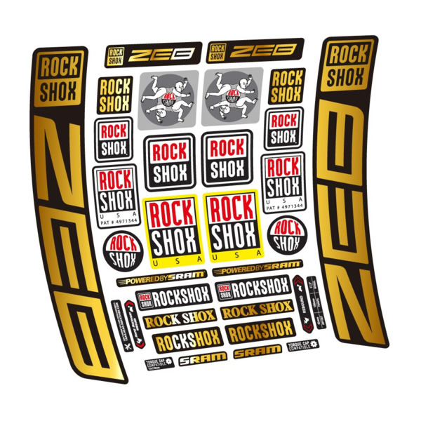Rock Shox ZEB R 2020-2024 Pegatinas en vinilo adhesivo Horquilla (14)