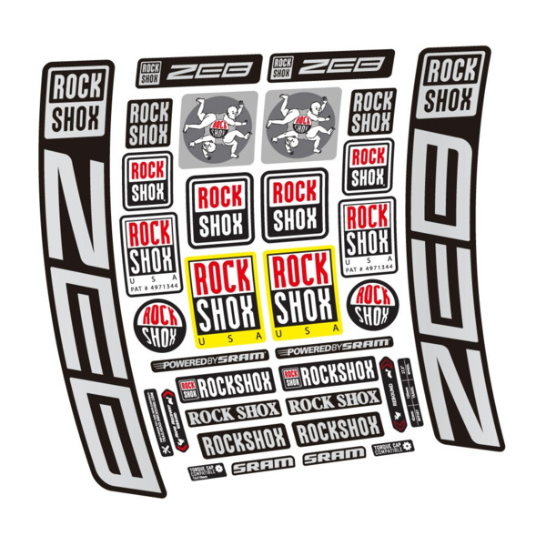 Rock Shox ZEB R 2020-2024 Pegatinas en vinilo adhesivo Horquilla (15)