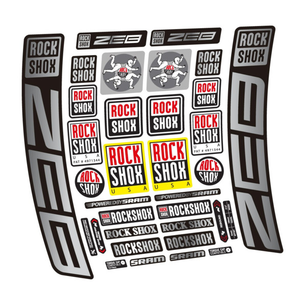 Rock Shox ZEB R 2020-2024 Pegatinas en vinilo adhesivo Horquilla (16)