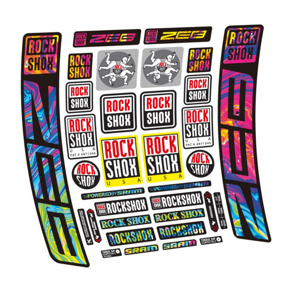 Rock Shox ZEB R 2020-2024 Pegatinas en vinilo adhesivo Horquilla (17)