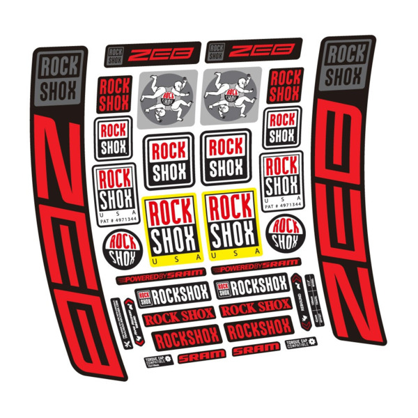 Rock Shox ZEB R 2020-2024 Pegatinas en vinilo adhesivo Horquilla (19)