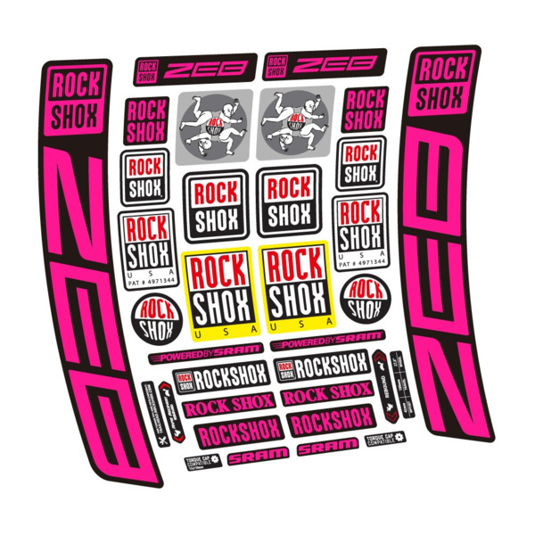 Rock Shox ZEB R 2020-2024 Pegatinas en vinilo adhesivo Horquilla (20)