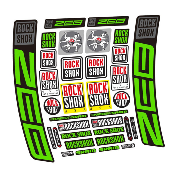Rock Shox ZEB R 2020-2024 Pegatinas en vinilo adhesivo Horquilla (24)