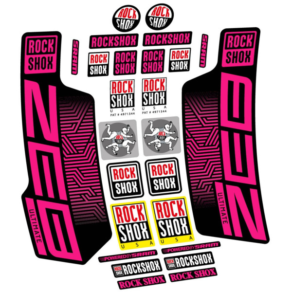 Rock Shox Zeb Ultimate 2023, Pegatinas en vinilo adhesivo Horquilla (21)