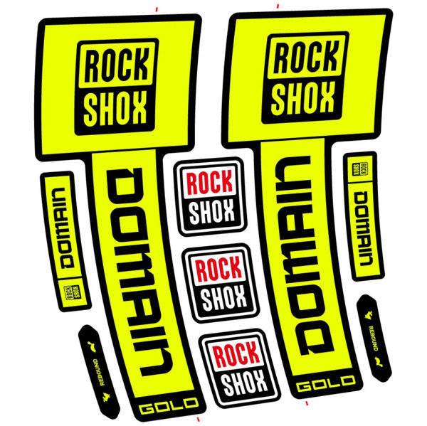 RockShox Domain Gold 2025 ver. 1 Pegatinas en vinilo adhesivo Horquilla (2)
