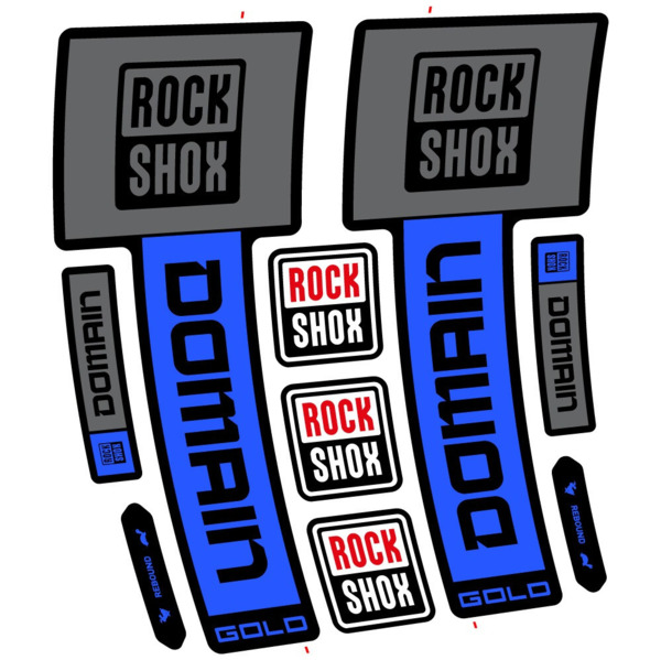 RockShox Domain Gold 2025 ver. 1 Pegatinas en vinilo adhesivo Horquilla (5)