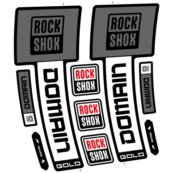 RockShox Domain Gold 2025 ver. 1 Pegatinas en vinilo adhesivo Horquilla (6)