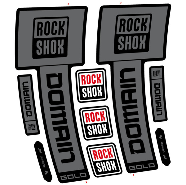 RockShox Domain Gold 2025 ver. 1 Pegatinas en vinilo adhesivo Horquilla (7)