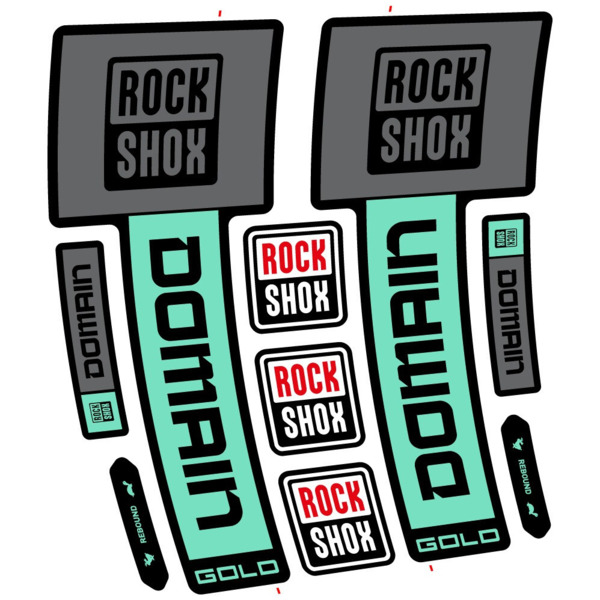 RockShox Domain Gold 2025 ver. 1 Pegatinas en vinilo adhesivo Horquilla (9)