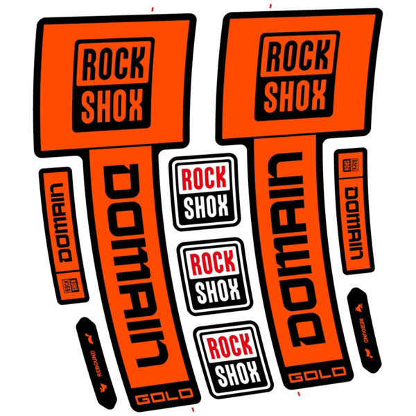 RockShox Domain Gold 2025 ver. 1 Pegatinas en vinilo adhesivo Horquilla (10)