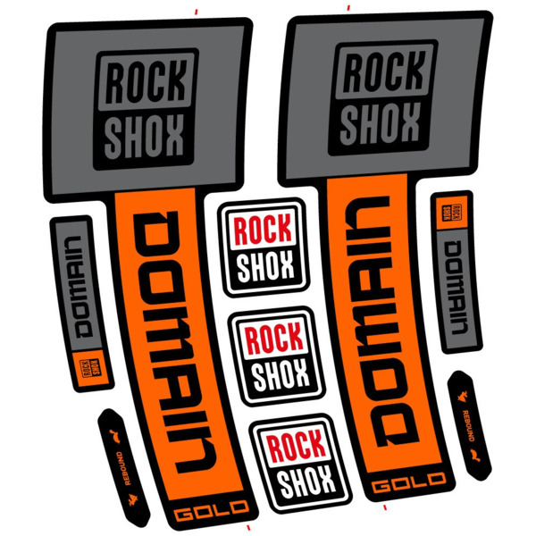 RockShox Domain Gold 2025 ver. 1 Pegatinas en vinilo adhesivo Horquilla (11)