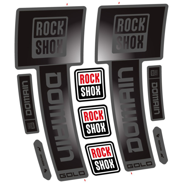 RockShox Domain Gold 2025 ver. 1 Pegatinas en vinilo adhesivo Horquilla (12)