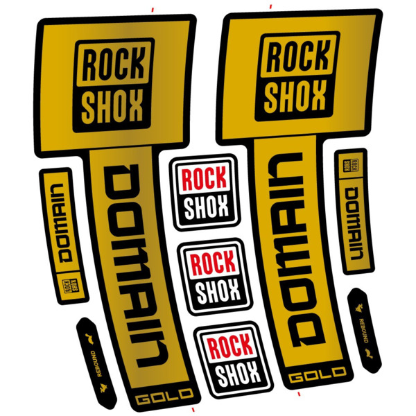 RockShox Domain Gold 2025 ver. 1 Pegatinas en vinilo adhesivo Horquilla (13)