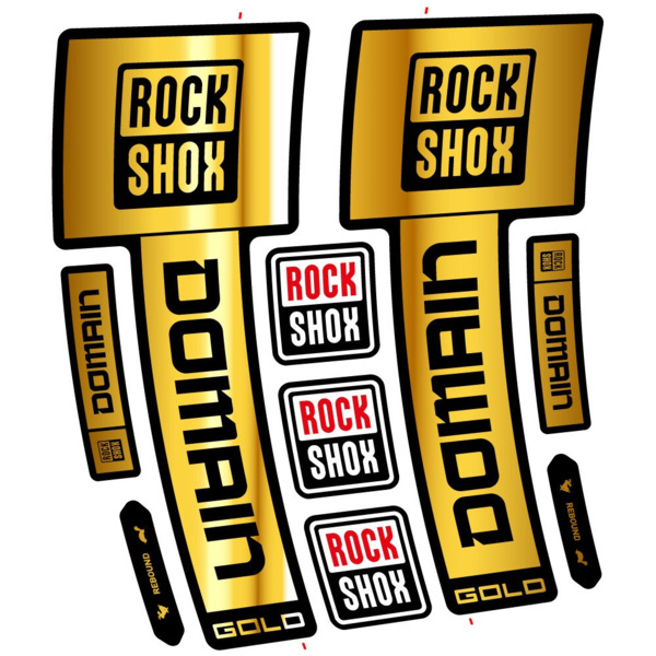 RockShox Domain Gold 2025 ver. 1 Pegatinas en vinilo adhesivo Horquilla (14)