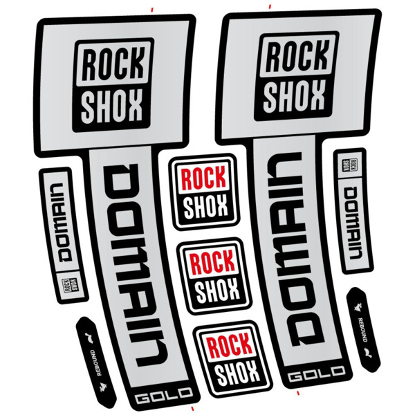 RockShox Domain Gold 2025 ver. 1 Pegatinas en vinilo adhesivo Horquilla (15)