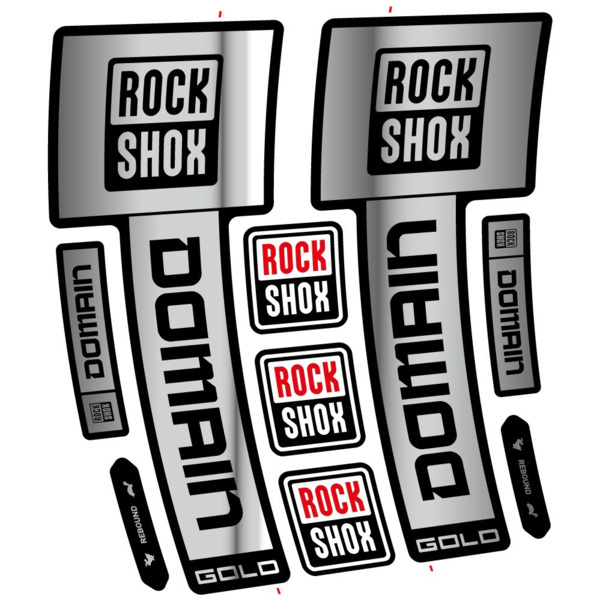 RockShox Domain Gold 2025 ver. 1 Pegatinas en vinilo adhesivo Horquilla (16)