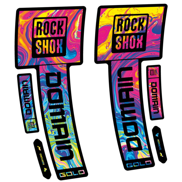 RockShox Domain Gold 2025 ver. 1 Pegatinas en vinilo adhesivo Horquilla (17)
