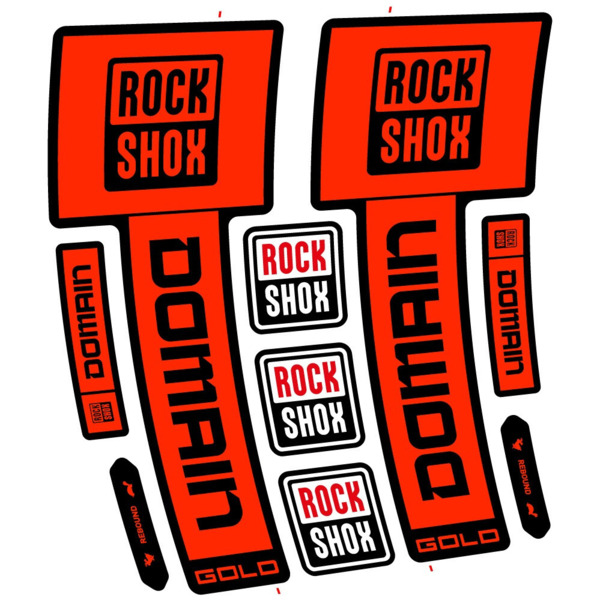 RockShox Domain Gold 2025 ver. 1 Pegatinas en vinilo adhesivo Horquilla (18)